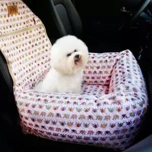 베이지단종 코끼리 애견 카시트펫카시트 동물 이동 애완차량방석 애완 반려