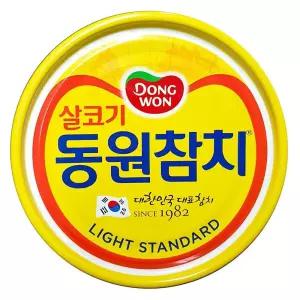살코기라이트스탠다드 참치캔 동원 200g X12 캔 깡통 참치 통조림 업소용