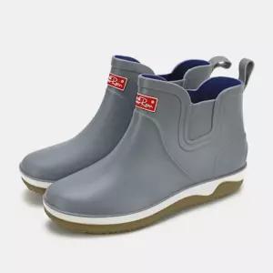 빌리버스 남성 레인부츠 방수 배색 패션 숏 장화 DM0173고무 방한화 안전 낚시 주방 용신발 반장화 방수화