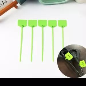 메모가능 케이블타이 소 연두 고정 100p 네임텍 오각 전선정리 종류 호스묶기 묶기 네임