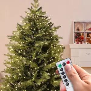 (은하수) LED 300구 검정선 USB 지네 전구(7.5m) (리모컨포함)와이어 LED트리 인테리어 조명 크리스마스