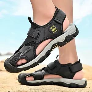 샤오원샵 여름 캐주얼 남성 키작남 샌들 미끄럼 방지 가방 비치화 빅사이즈 펀칭 꾹2