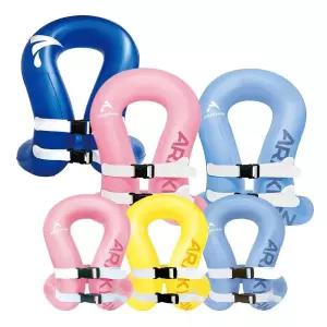 SR 아라칸 스윔베스트AIR 25kg 35kg 50kg 80kg 23팽창조끼 바다 구명 물놀이완구 수영장구명 휴가준비물