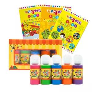 핑거톡톡도트페인터 세트 - 윤슬어린이물감 향기나는 찍기놀이 찍는 캐릭터 미술도구 몬스터