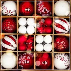 크리스마스 트리 장식볼 세트 레드화이트 오너먼트 트리볼 장식품 소품 인형 용품 성탄