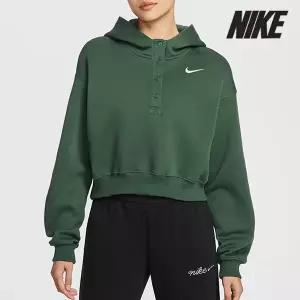 [나이키] 여성용 후드티 /g4- IF0259-323 / 우먼스 피닉스 플리스 오버사이즈 크롭 후디