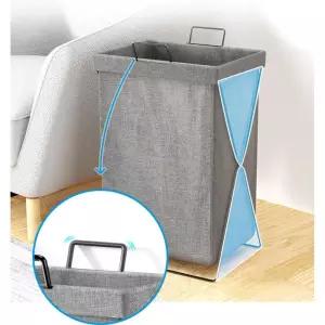 보관 철재 빨래바구니통 화이트 다용도실 베란다 면 빨래함