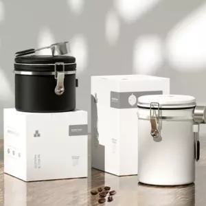 식검완료 스테인레스 다용도 원두커피 보관함 1.5L용품 보관통 보관 용기 원두 커피