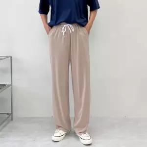 신축성 좋은 남자 통기성 세미 와이드 아이스 팬츠바지 청바지 카고 면바지 정장 편한 데님 남성 홈웨어 슬