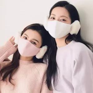 TBZ 토끼털귀마개마스크 방한마스크 귀마개 겨울마스크