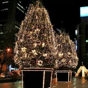 600구 트리전구(웜색)크리스마스 츄리조명 체인 줄전구 장식 파티소품 와이어 데코용품 반짝이 LED