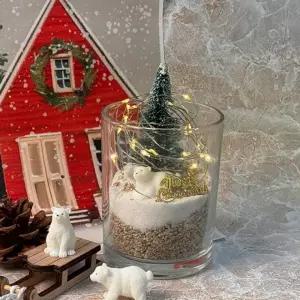 어린이 크리스마스 테라리움 만들기 북극곰 테라리움 모래 유리