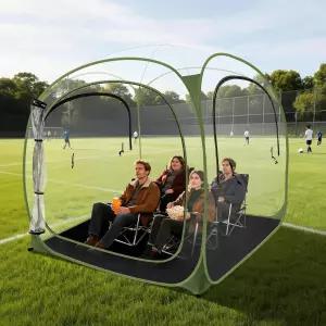 ARCTICSEA 두꺼운 PVC 스포츠 텐트 - 2-6인용 전천후 쉘터 포드 팝업 즉시 설치 탈착식 상단 및 야외