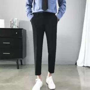 남자 일자 슬랙스 팬츠 와이드 정장 바지 9부 3컬러기모 겨울 남성 출근 여름