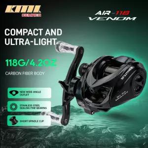 CEMREO 118g 초경량 베이트 캐스팅 낚시 릴 카본 바디 4kg 마그네틱 브레이크 시스템 모델 VENOM
