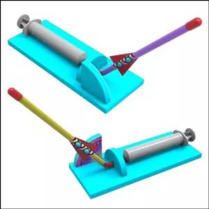 뉴 샷 주사기 에어로켓 (1인용 5인용)/DIY/공기/로케트/과학/교구/실험/만들기/발사기/원리/공기