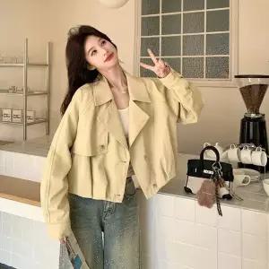 타노스여자 봄 자켓 소프트 데일리룩 코트 가죽 KUK1