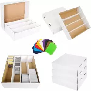 스포츠 카드 보관함 2개 세트 3150개 대량 거래 수집함 게임 야구 분류 트레이 케이스 10개가 포함된