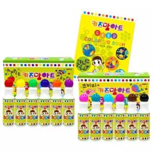 동그라미 톡톡도트화가 세트 - 라온어린이물감 놀이 미술 찍기 워셔블 아이