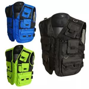 보안조끼 경호 서바이벌 순찰 방범 RM-6002 배달조끼 작업복 작업용 포켓 산호수 수납형 라이더