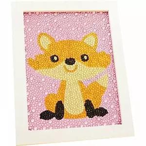 TBZ 여우친구 (패브릭) 보석십자수 액자세트 15x20 어린이보석십자수