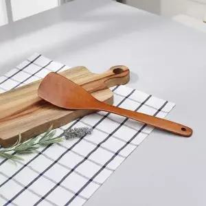 옻칠 장미목 일자 조리도구 로즈 뒤집개 32.5cm 주방용품