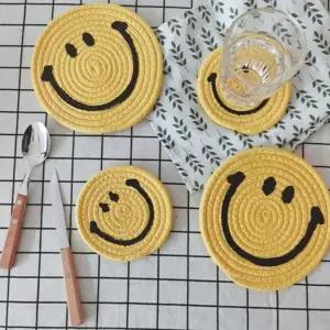 TBZ 옐로우 스마일 티코스터 라지 1개