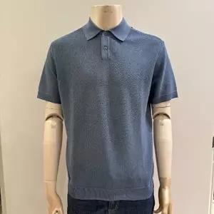 [셀러허브 1]트레몰로 HC09 26SS 여름 블루 니트 반팔 26SS 여름 남성 블루 니트 반팔 카라티 TRNB (47933