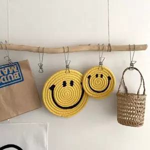 [콩심팥심]TBZ 옐로우 스마일 티코스터 스몰 1개