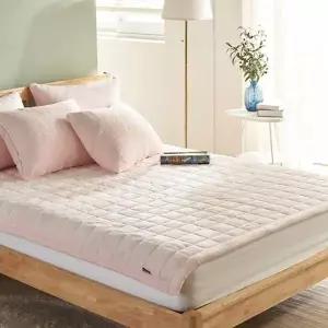TBZ 블레스 10mm 장모 라셀 극세사 침대패드 SS 핑크