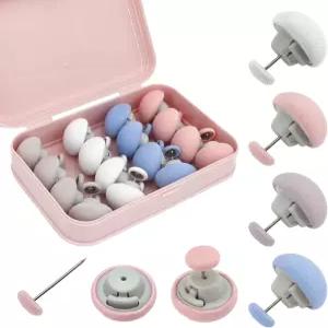 AILUHONG 16 세트 이불 커버 클립 4 가지 색상 핀 부드러운 패브릭 소재 양면 시트 패스너 퀼트 쿠션