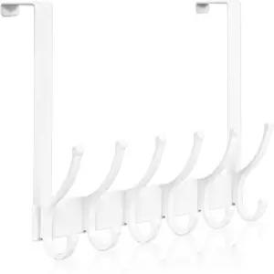 문고리 걸 수 있는 문걸이 고리 욕실용 문 타월 선반 코트 기숙사 필수품 1팩 흰색 1-3인치/4인치 위에