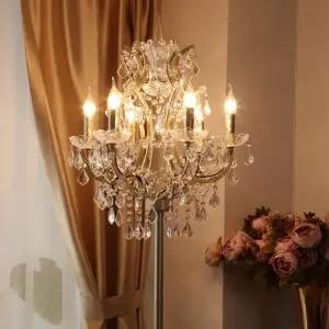 골드 플로어 거실 조명 크리스탈 장스탠드 무드등 라이트