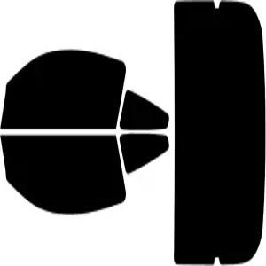 트루 라인 오토모티브 프리컷 자동차 창문 틴트 포드 머스탱 쿠페 2005-2009 - 20 올사이드 및 백 윈도우