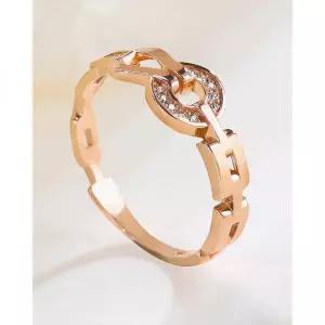 오벨리 14K 18K 말발굽 클립 체인 큐빅 럭셔리 명품 여자 금 반지