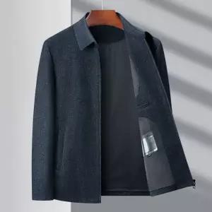 남성 가을 겨울 양털 재킷 캐주얼 터틀넥 코트 무스탕 캐시미어 상의 J03Z4H OP3