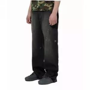 [매장정품] 디키즈 루즈핏 더티 워시드 데님 팬츠 Black DK0A89PUL71