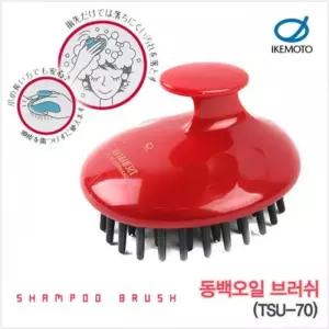 샴푸 브러쉬 동백오일 TSU-70 동백오일브러쉬 두피마사지기 헤어브러쉬