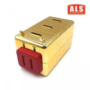 [문구/오피스] 저금통 칸칸 돼지 3구 대형 골드 팬시 저금통