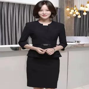 상담 실장 유니폼 미용 뷰티샵 병원 피부과 데스크 성형외과 (자켓+스커트) 사무복 01.화