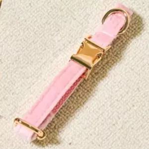 [반려] 목줄 핑크 튼튼한 산책 부드러운 강아지 써지컬 1P XS