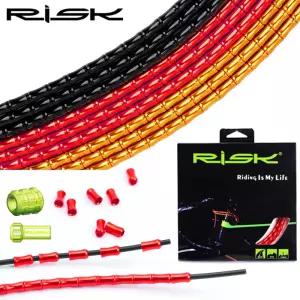 RISK 알루미늄 자전거 케이블 세트 MTB 로드 바이크 브레이크 변속 대나무 링크 하우징 키트 초경량
