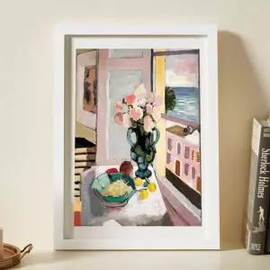 [콩심팥심]A4 상장 그림 작품 사진 인테리어 우드 액자 화이트