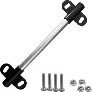 휠바로우 액슬 브래킷 세트 5/8인치 구멍 호환되며 10인치 대형 예비 부품 및 3.3 x 2.1인치 포함