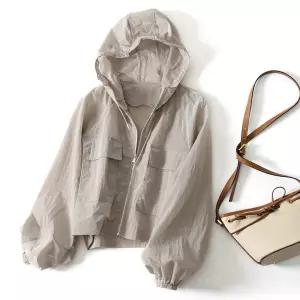 [센트럴몰]바람막이 세미크롭 캐주얼 자켓 바스락