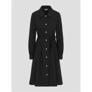 매장정품 빈폴 BEANPOLE LADIES [B. my] 볼륨 소매 미디엄 기장 원피스 블랙 (BF5271N015) BF5271N015 6659