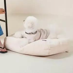 [반려] 방석 극세사 휴식 쿠션 1P 강아지 사각 높이 중형