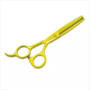 [반려] 모모 숱가위 컬러 미용 옐로우 HY-102