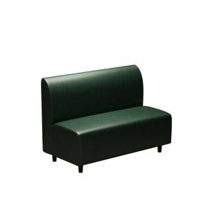 카페 매장 2인 3인 A형 레트로 업소 업소용 소파 가죽소파 다크그린