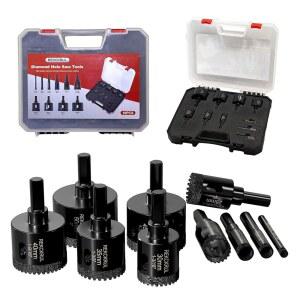 REK RUL 10 PCS 다이아몬드 세트 코어 비트 톱니형 드릴 브레이징 u2013 세라믹 타일 키트 유리 대리석용 화강암